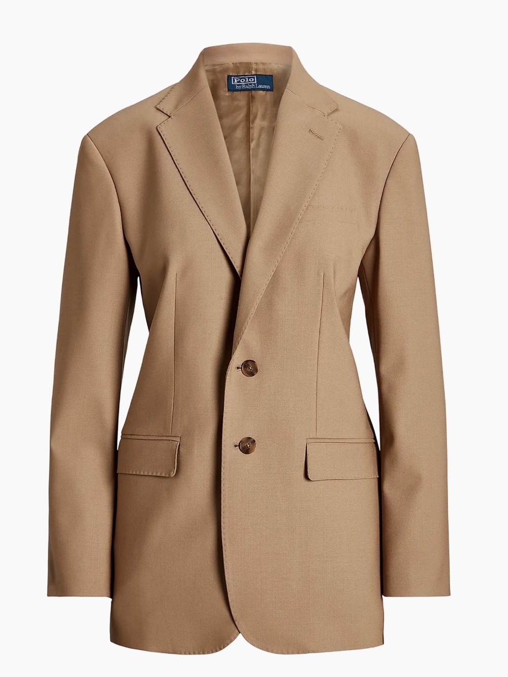 Polo by Ralph Lauren Women's Tan Single-Breasted Blazer